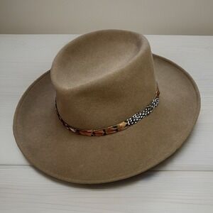 The Natural by Bollman‎ of Lancaster County USA Fedora Hat 100% Wool Sz Small